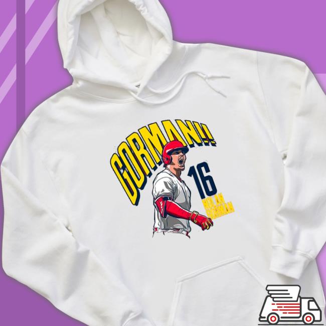 Number 16 St. louis cardinals gorman nolan gorman shirt, hoodie